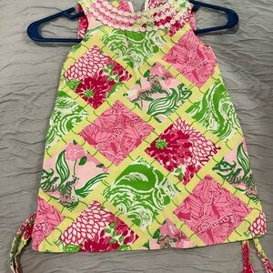Lilly Pulitzer Pink and Green Floral Dress
